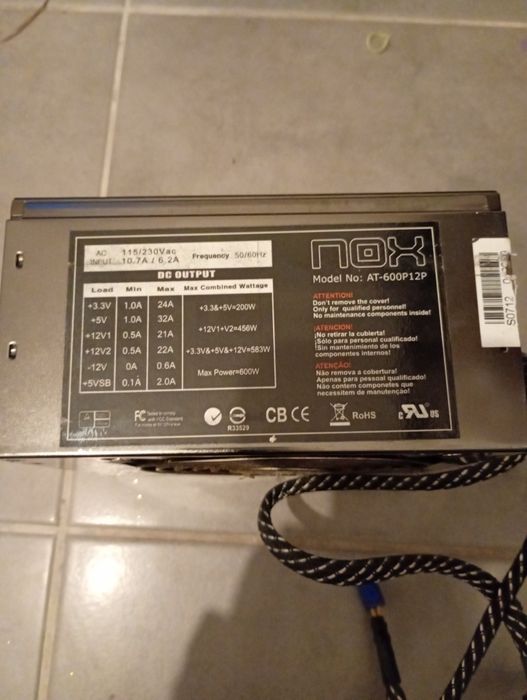 Fonte Nox AT-600p12p