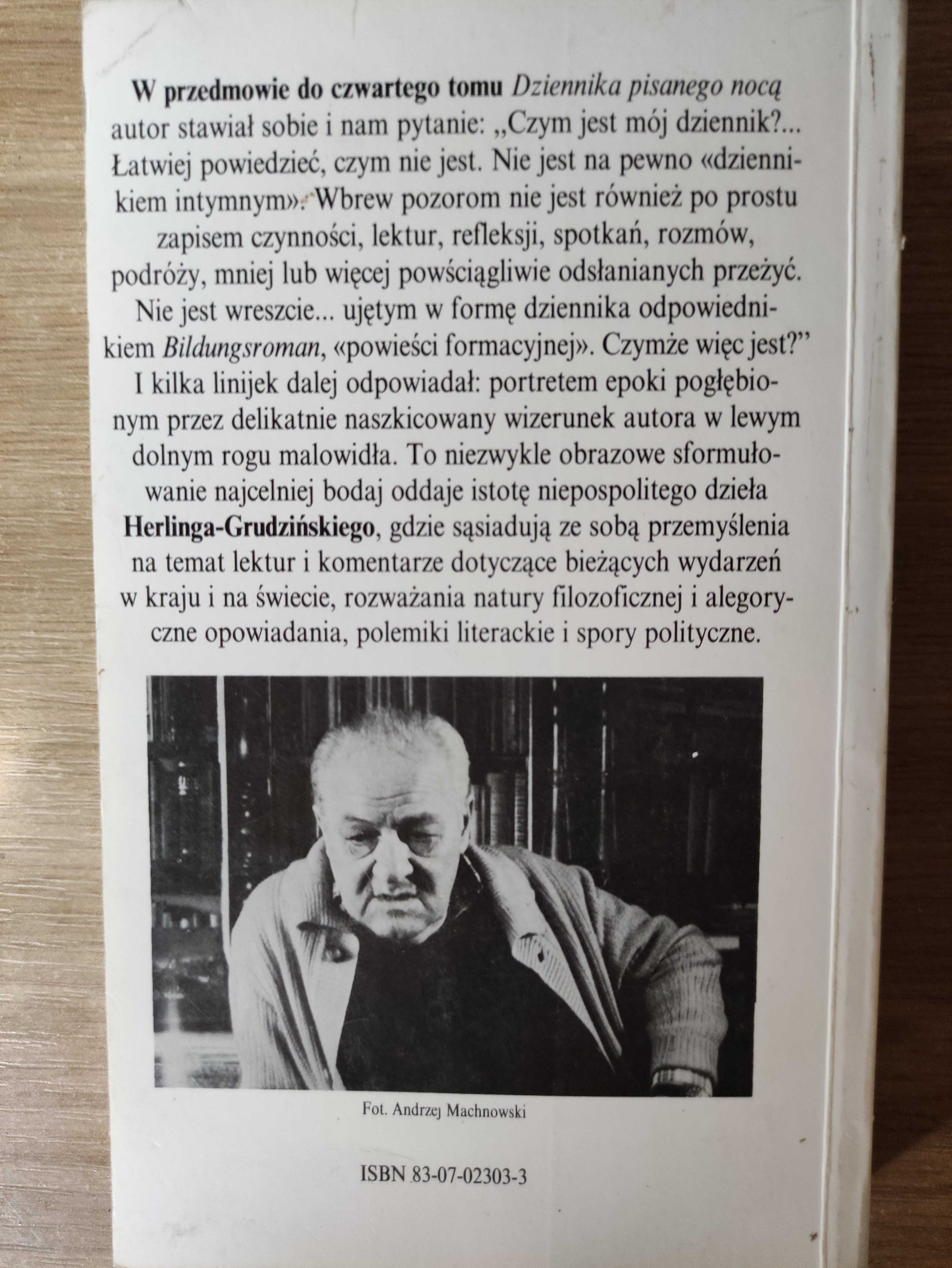 Dziennik pisany nocą od 1989 do 1992 - Gustaw H. Grudziński