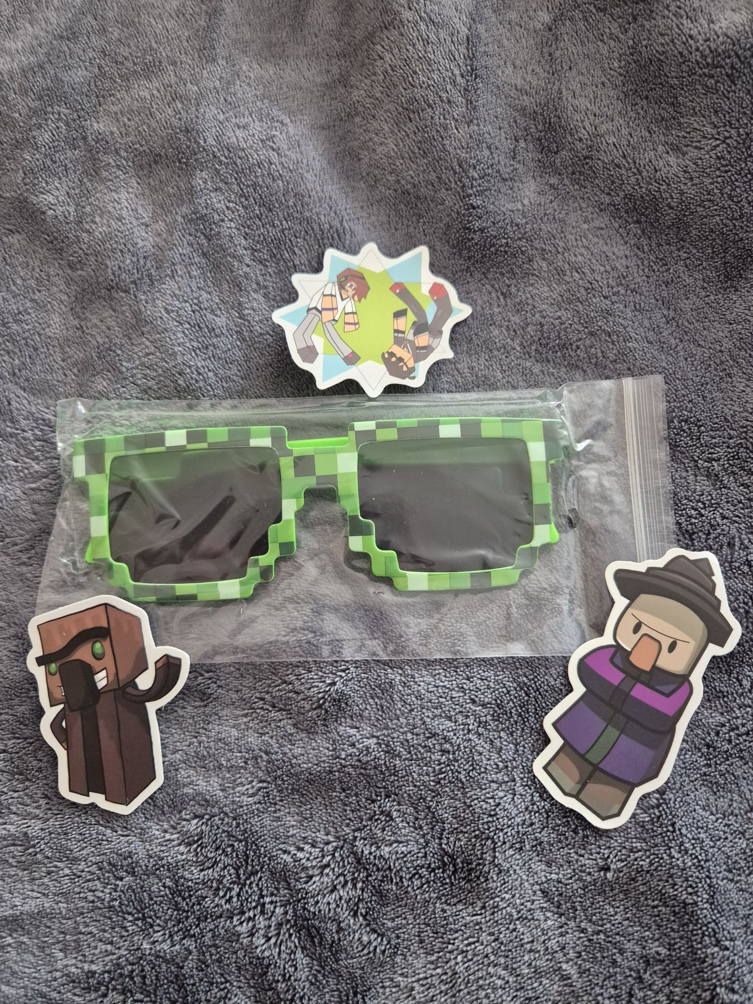Nowe okulary minecraft + gratis 3 naklejki