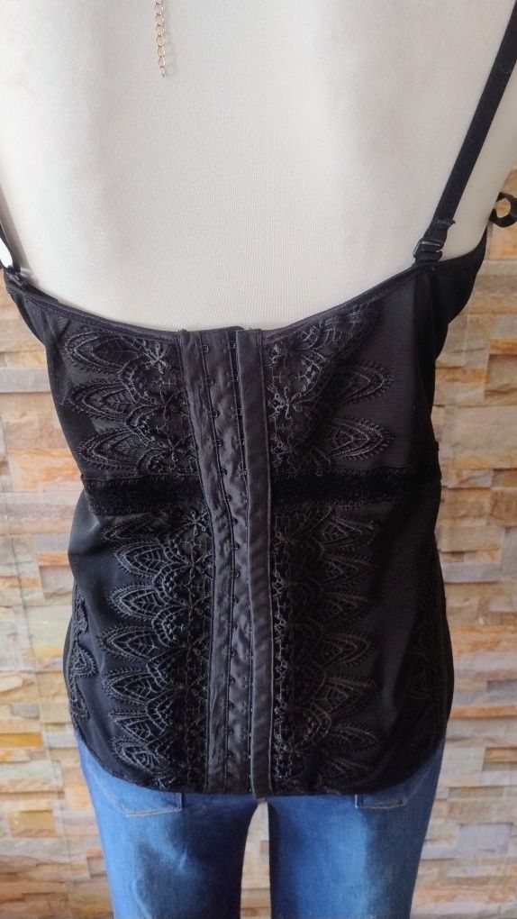 Top gorsetowy gorset ozdobny damski rozmiar xl
