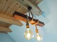 Rustykalna lampa sufitowa loftowa