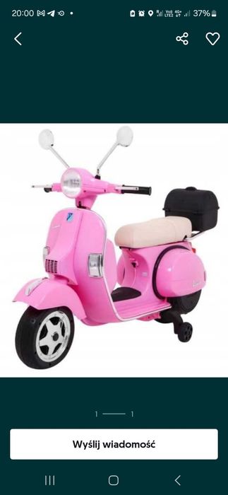 Oryginalna Vespa Px150, Miękkie Koła, Miękkie Siedzenie, Kuferek/Px150