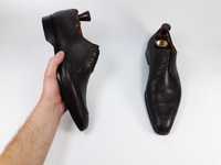 Santoni Made in Italy кожаные туфли чоловічі туфлі 42 43 27.5 см