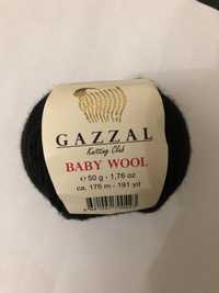 Залишки пряжи. Один моток Gazzal  BABY WOOL