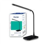 Світлодіодна настільна лампа с димером Feron DE1732 6W 3-6000 К чорна