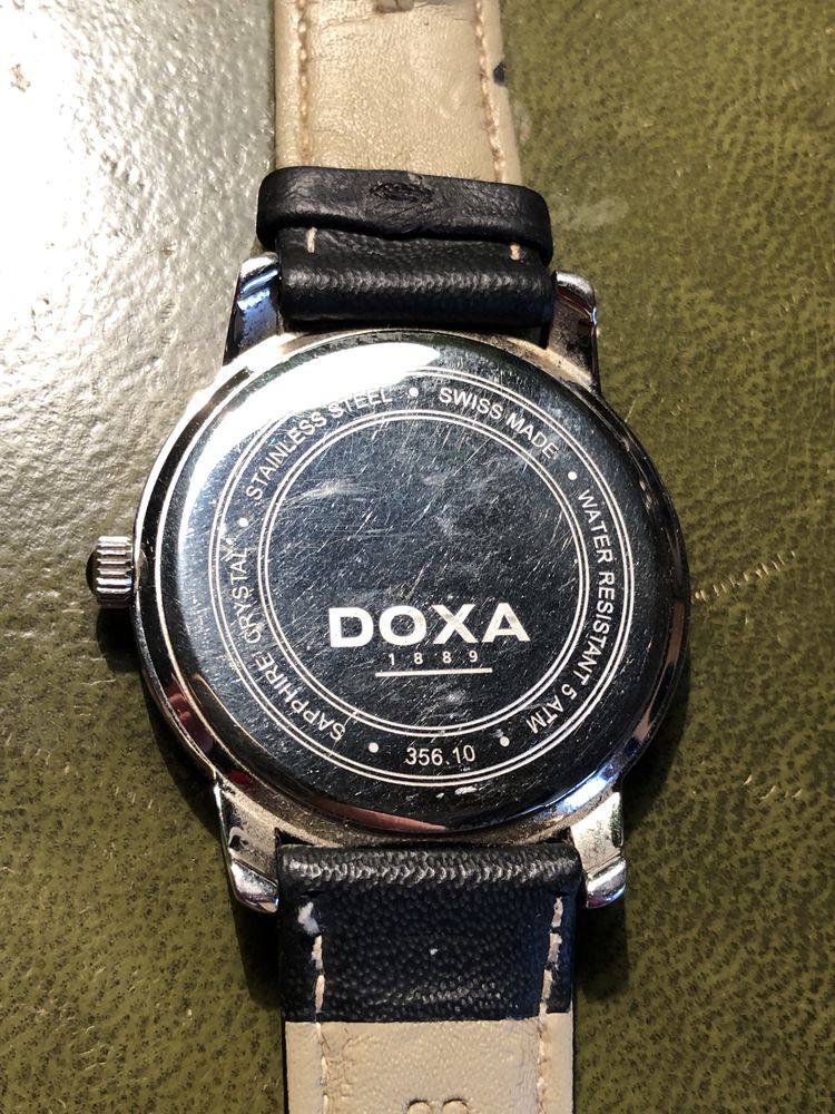 Doxa 356.10, kwarc, bdb stan. Pasek skóra.