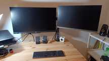 Suporte monitor duplo