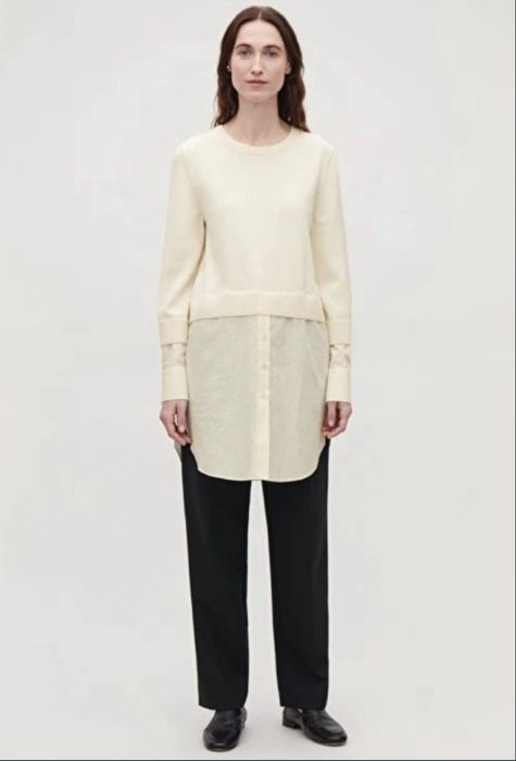 COS кофтинка/джемпер/сорочка, 100%вавна/бавовна p.s - m