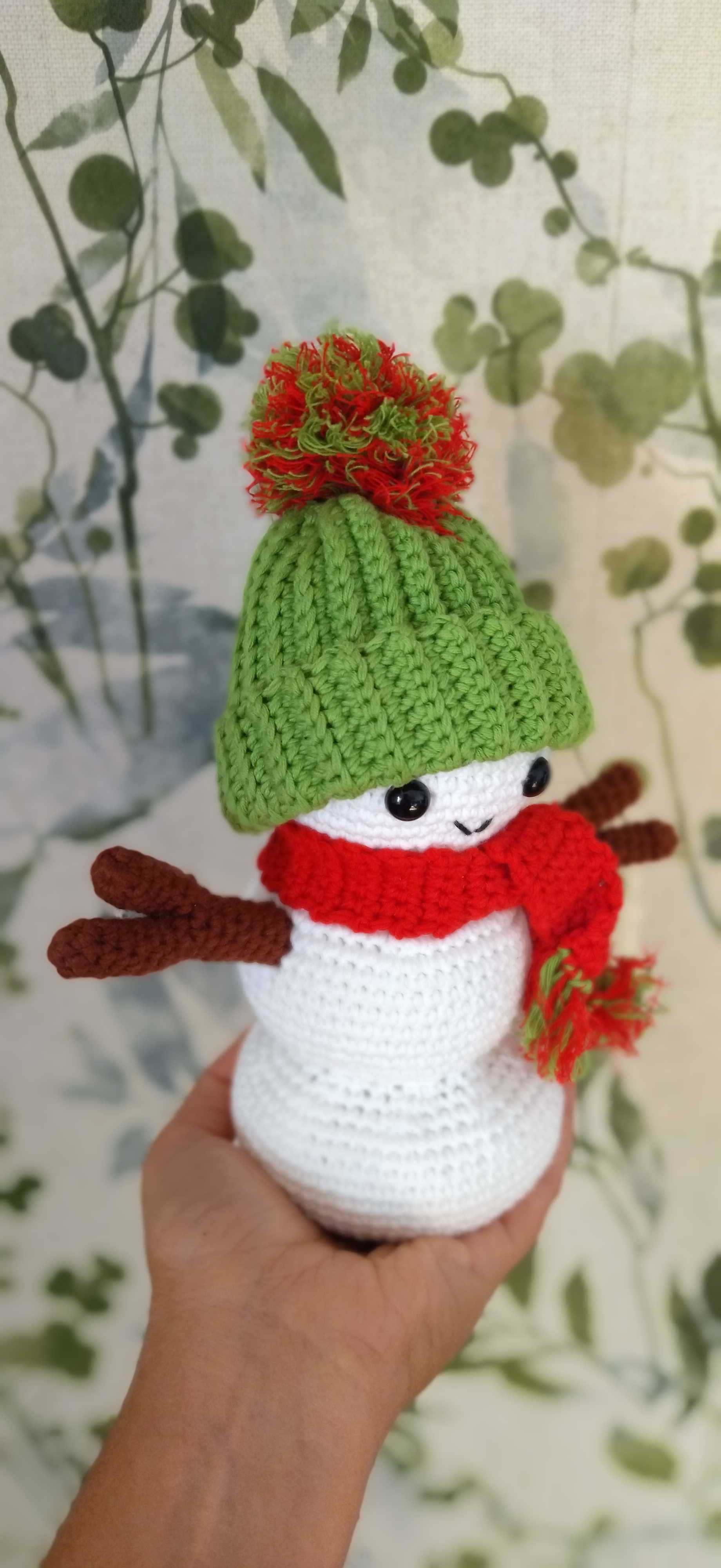 Natal - Boneco de Neve amigurumi