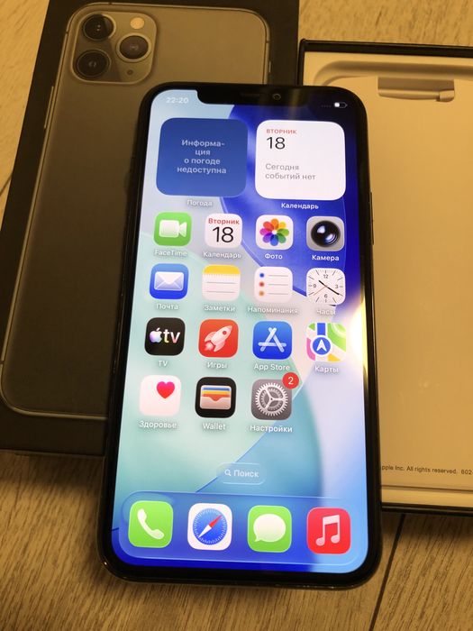 iPhone 11 Pro 256Gb Neverlock 100% батарея