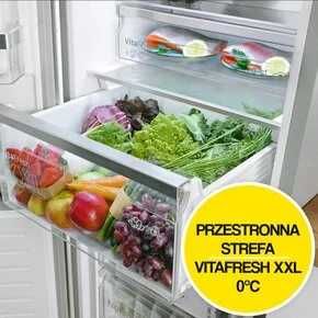 Lodówka BOSCH KGN39VXCT No frost 203cm Ciemny Inox szara 260+103 litry