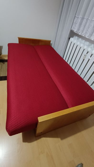 Wersalka używana bordowa, lata 90te