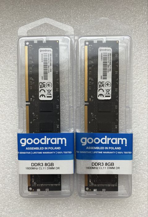 Pamiec Ram GoodRam DDR3 16GB 1600MHz GR1600D364L11/8G