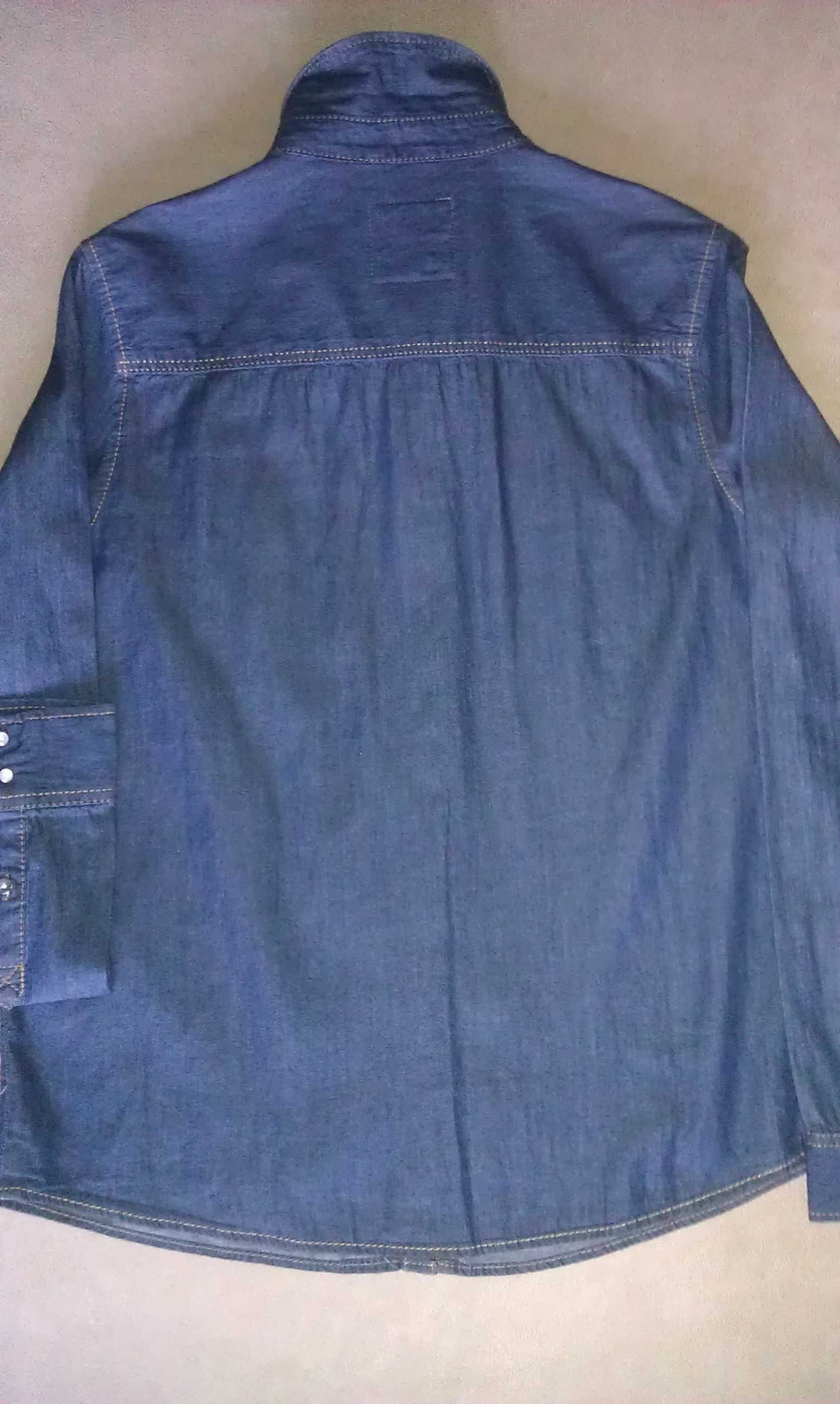 Джинсовая французская рубашка Jennyfer (original), рюкзак в подарок
