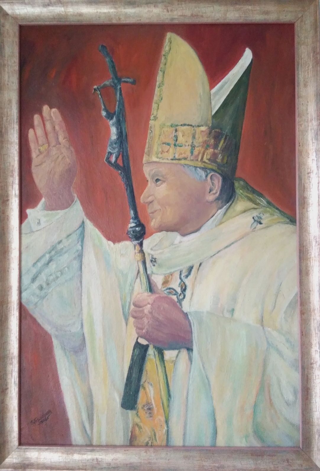 Św. Jan Paweł II. Obraz olejny 45/65