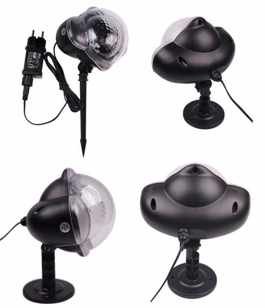 Светодиодный новогодний лазерный проектор диско шар WL-808, есть опт