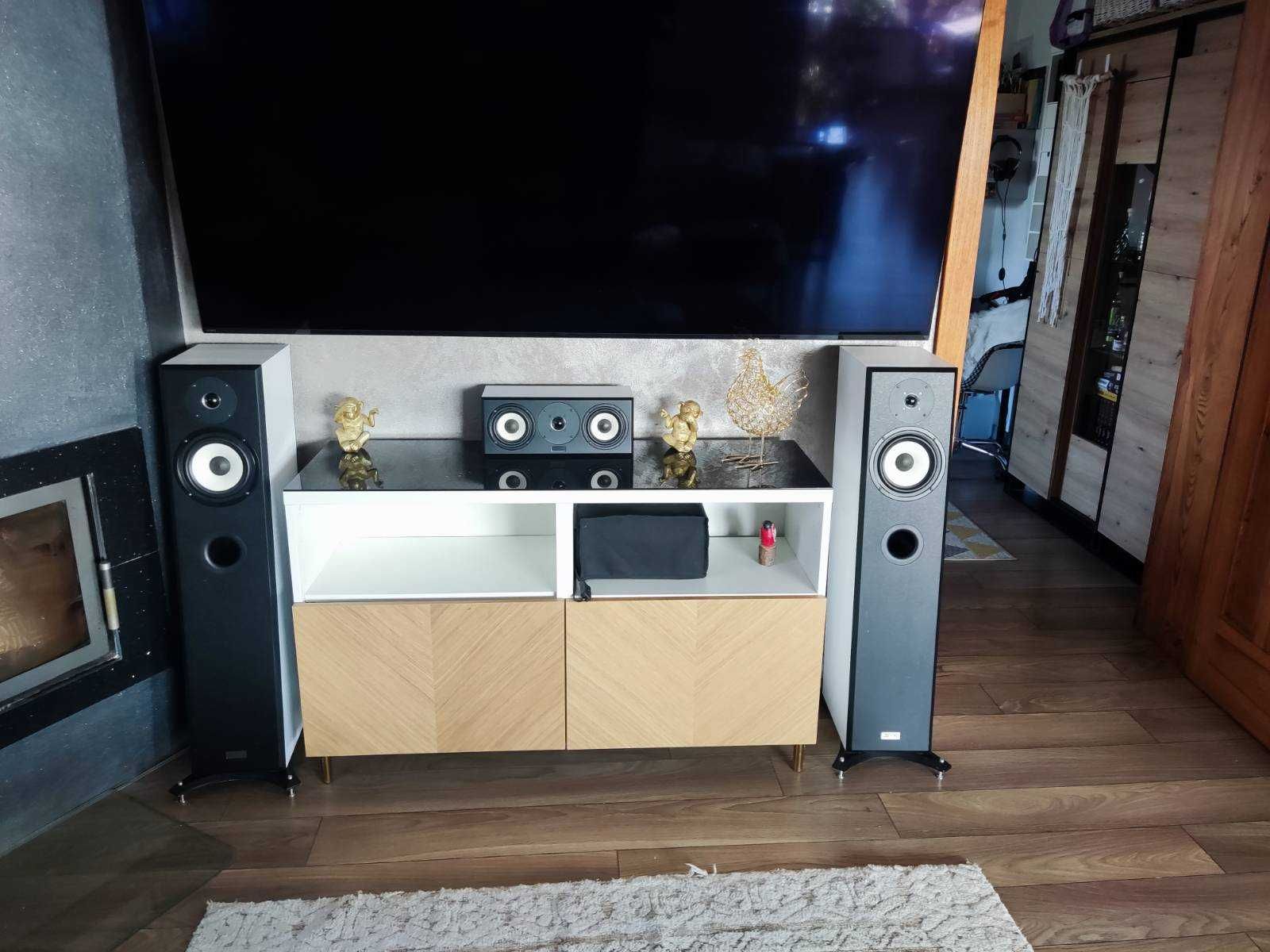 STX Electrino kolumny + subwoofer + centralny + yamaha amplituner