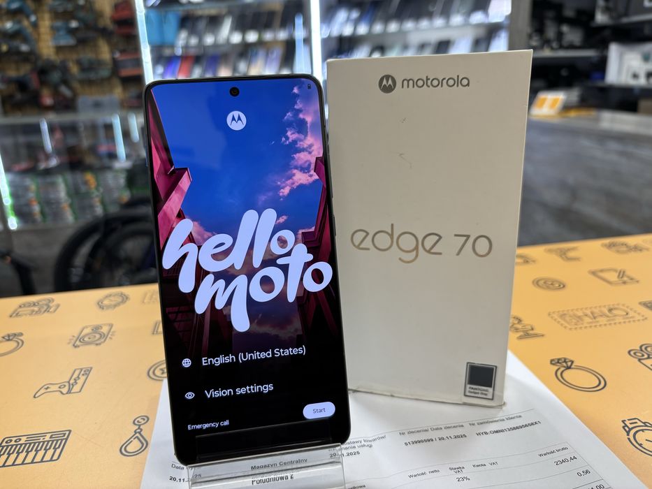 Nowa Motorola EDGE 70 12/256GB Gray, Gwarancja! Lombard Halogsm Łódź