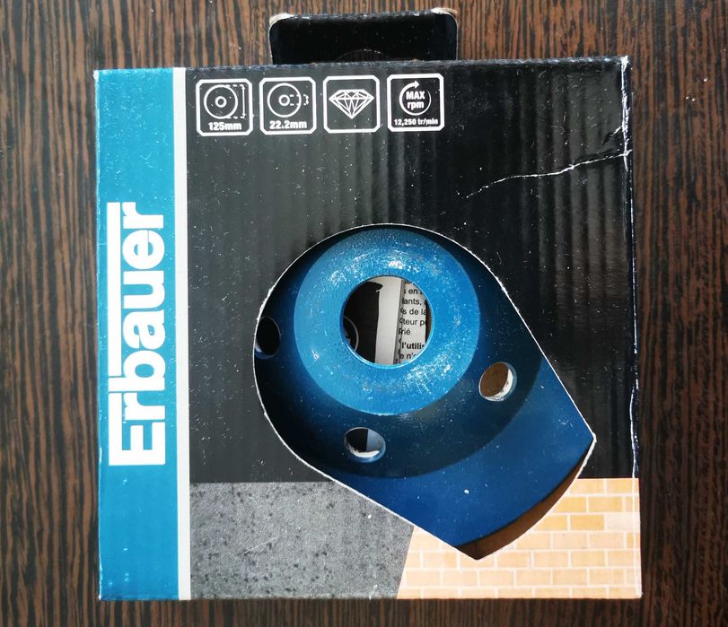 Tarcza diamentowa Erbauer do szlifowania 125 mm podwójna