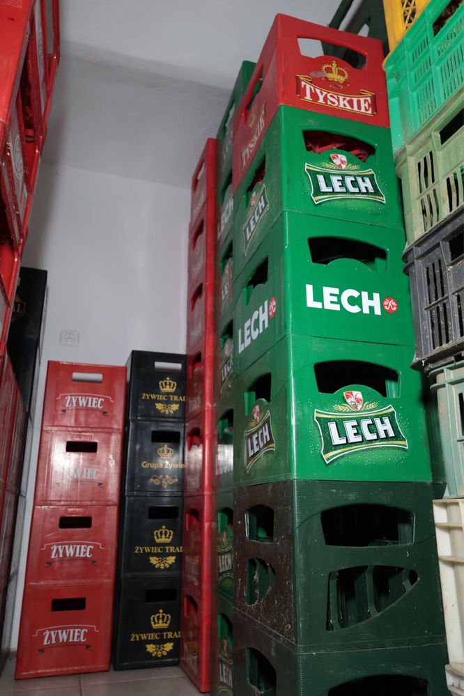 Skrzynki po piwie (różne) i coca-coli