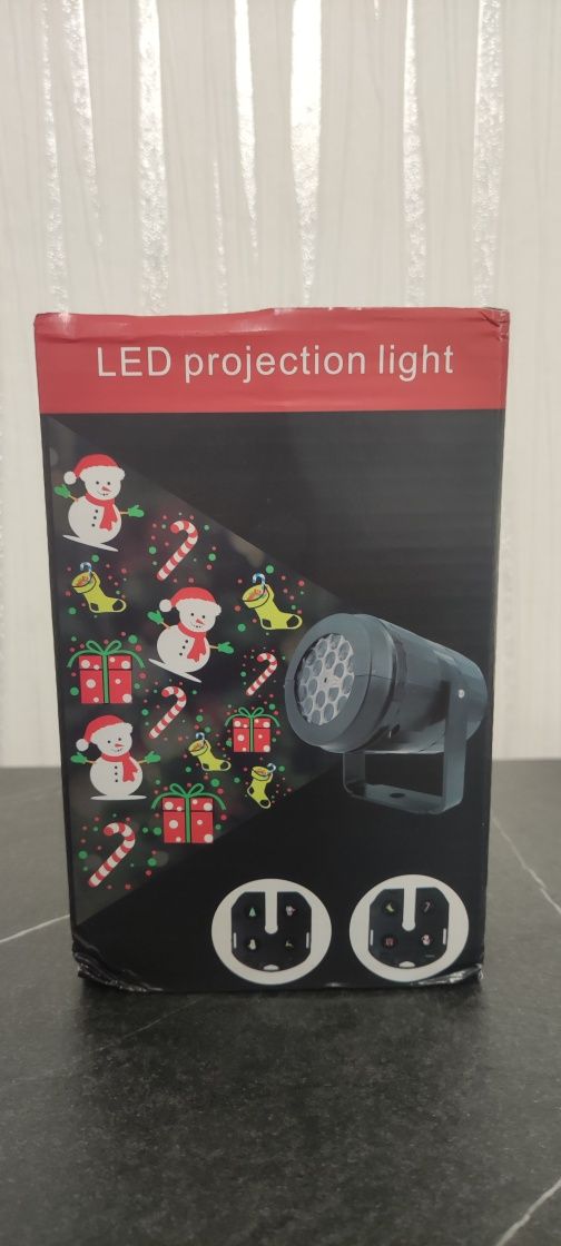 Projetor luz led rotativa Natal / Festas