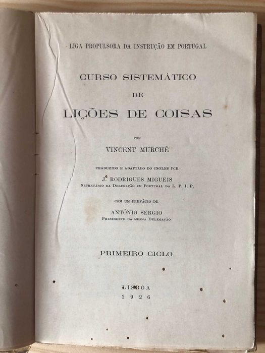 Curso sistematico de lições de coisas ciclo I - Vincent Murché