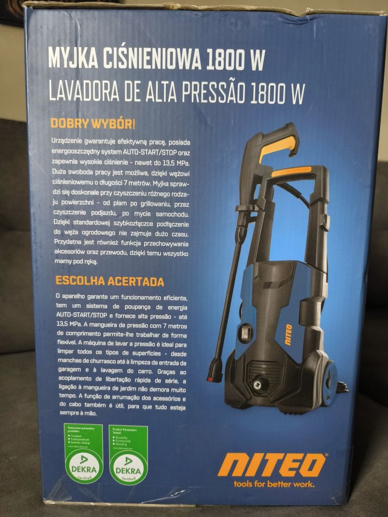 Nowa myjka ciśnieniowa Niteo 1800 W - jak Karcher