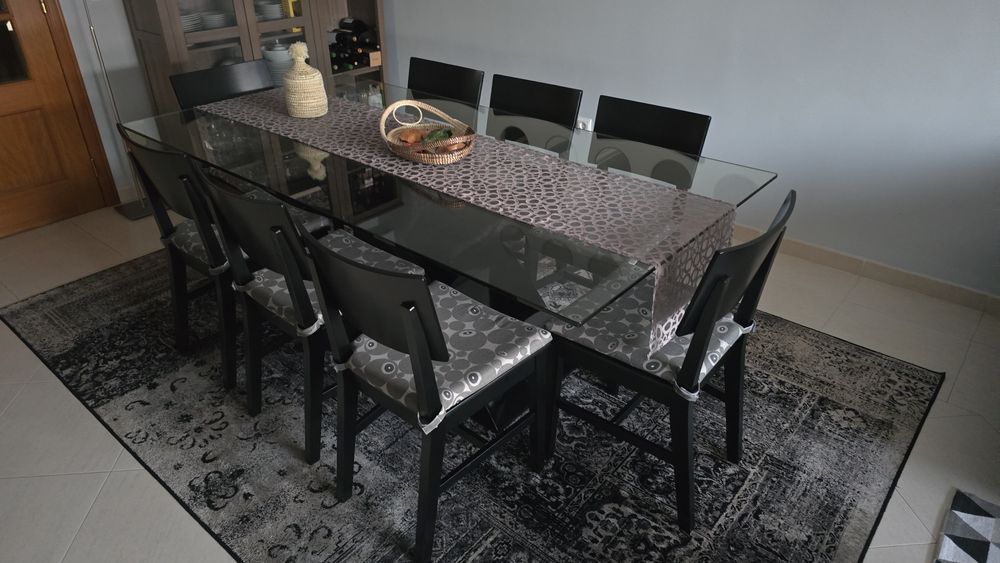 Mesa de vidro 1 mt X 2 mt