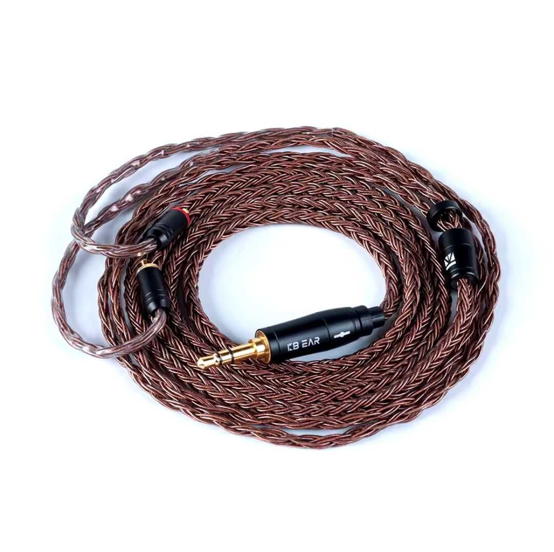 KBear 16 Rdzeni Czysta Miedź 4.4mm/3.5mm MMCX,QDC,0.78