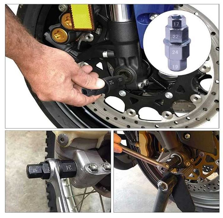 Narzędzie do osi motocyklowych 4 w 1
