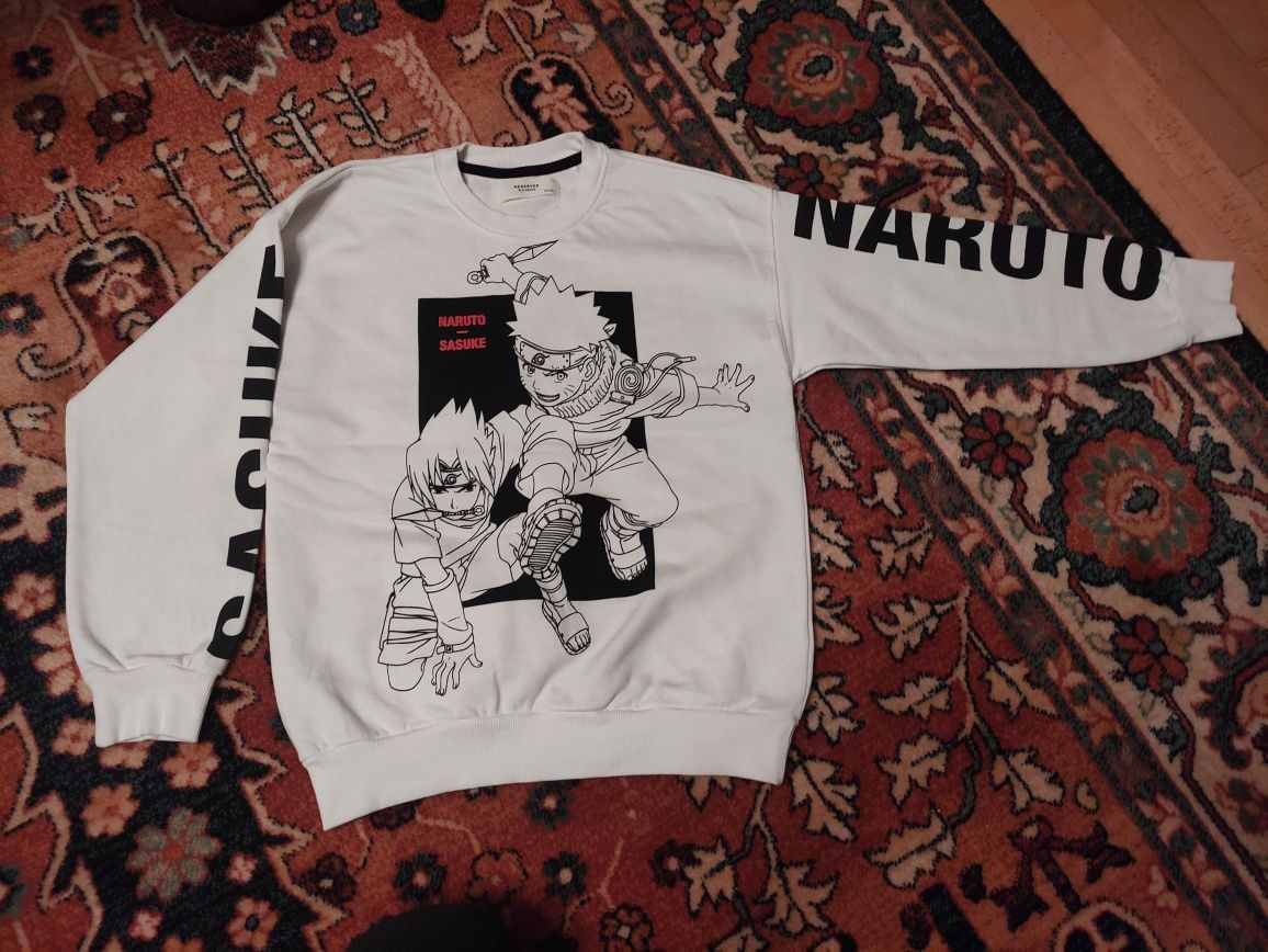 Bluza chłopięca Reserved r. 134 Naruto biala