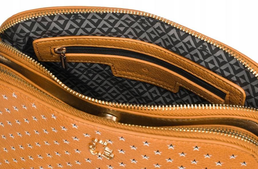 ażurowa listonoszka damska ze skóry ekologicznej — lulucastagnette