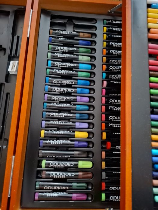 Walizka Crelando Zestaw artystyczna do malowania 2 walizki