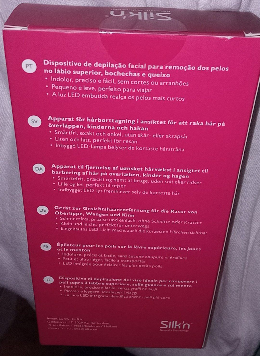 Depilador Facial Portátil  _Silky Touch ( Novo /Selado)