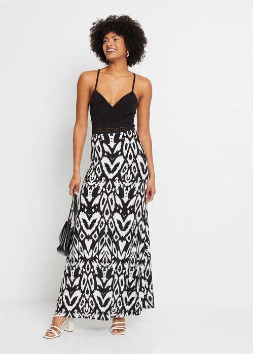 B.P.C sukienka maxi letnia odkryte plecy ^40/42