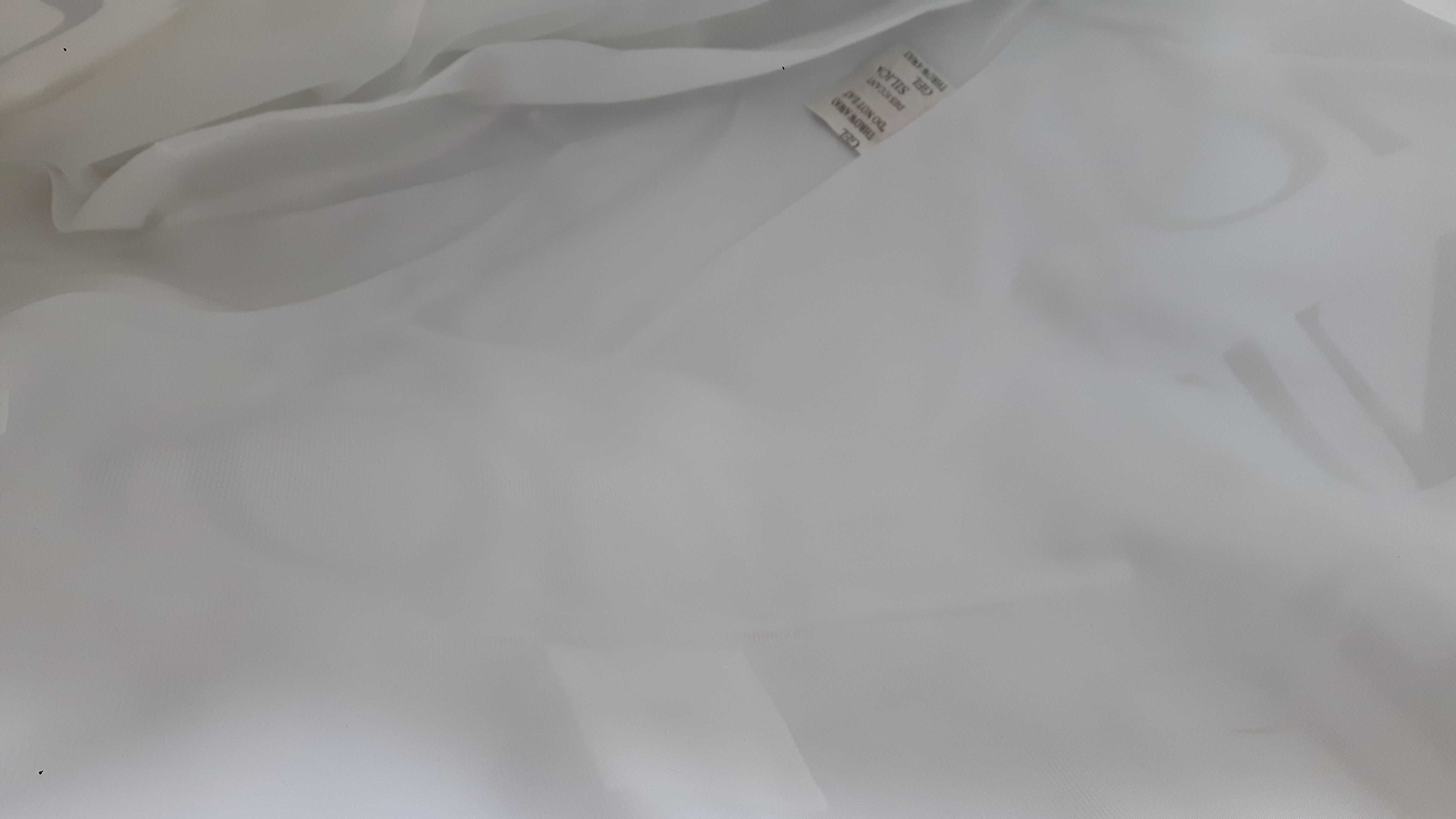 Torba plażowa/shopperka nowa Clinique biała ze srebrnymi napisami