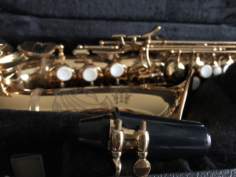 Saxofone soprano curvo Thomann boquilha SELMER S80