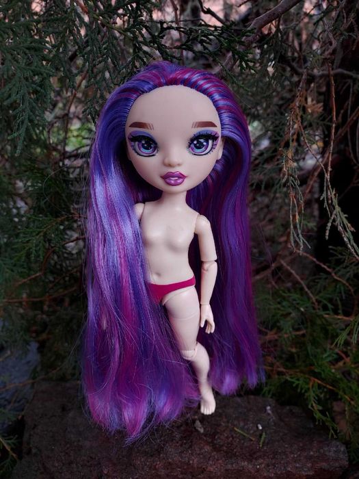 Лялька Віолетта Рейнбоу хай фіолетова Барбі