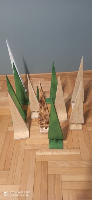 Choinka drewniana ozdoba