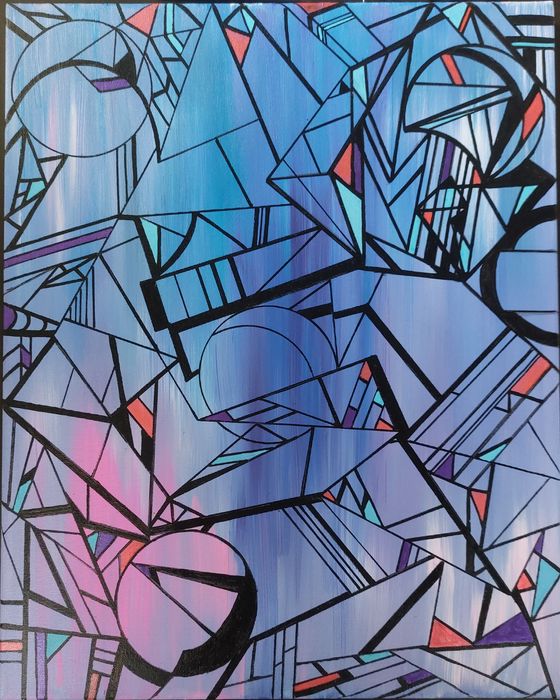 50x40 obraz ręcznie malowany