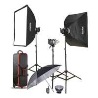 Kit de 3 Godox Flash Estúdio MS300