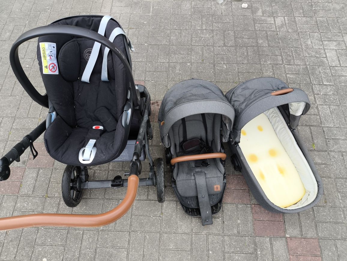 Wózek marki ROAN + nosidło CYBEX