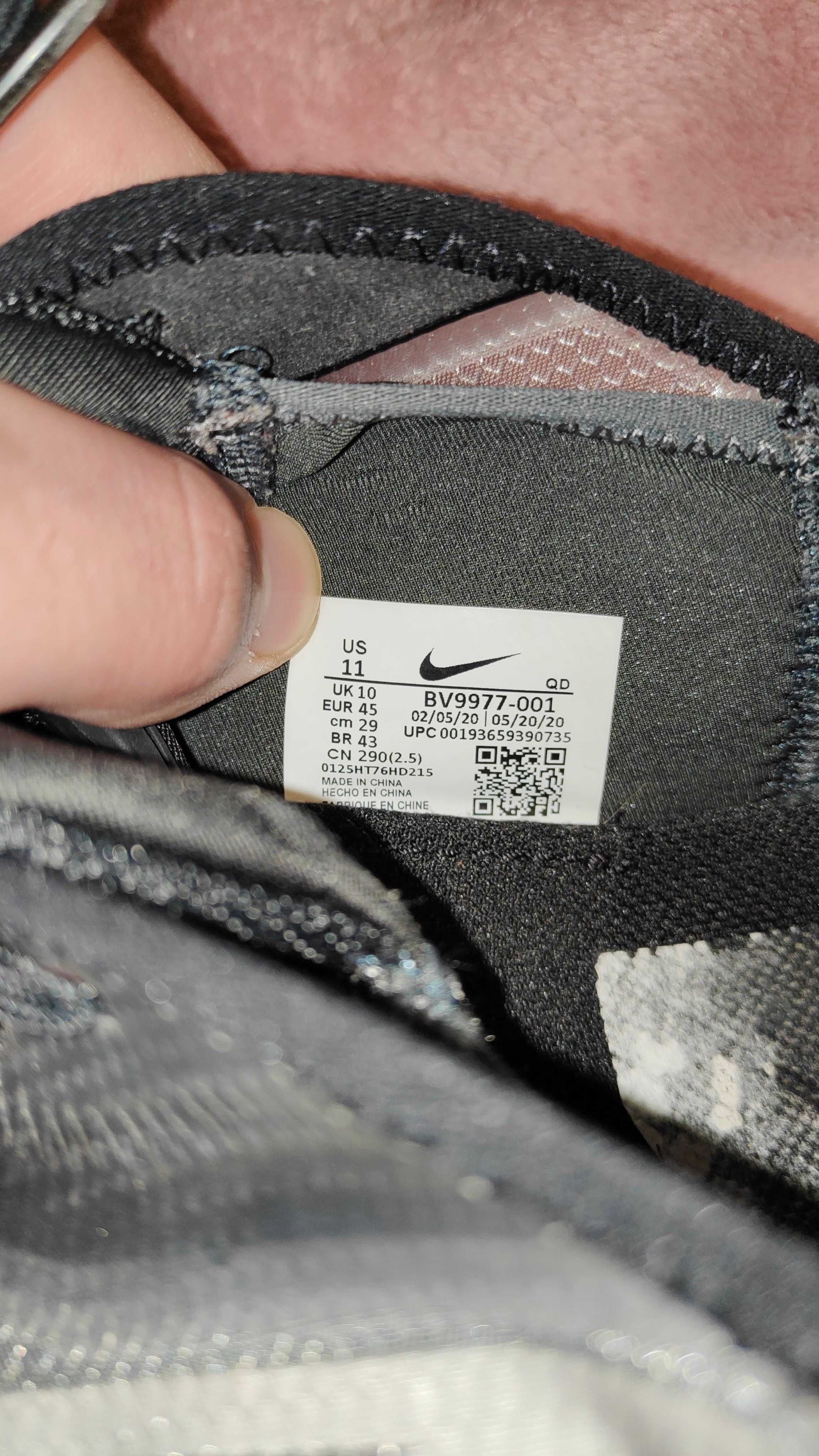 Nike air force 1'07 czarno-białe r.44,5