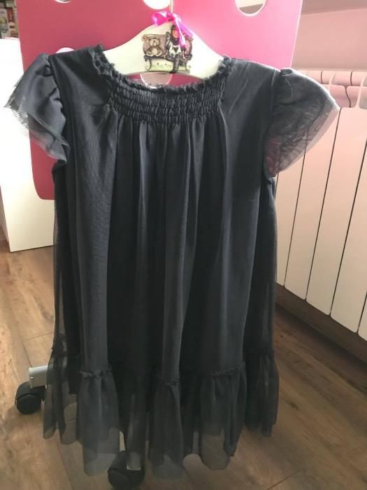 Sukienka tiulowa ZARA r. 110 4/5 lat błyszcząca ozdoba