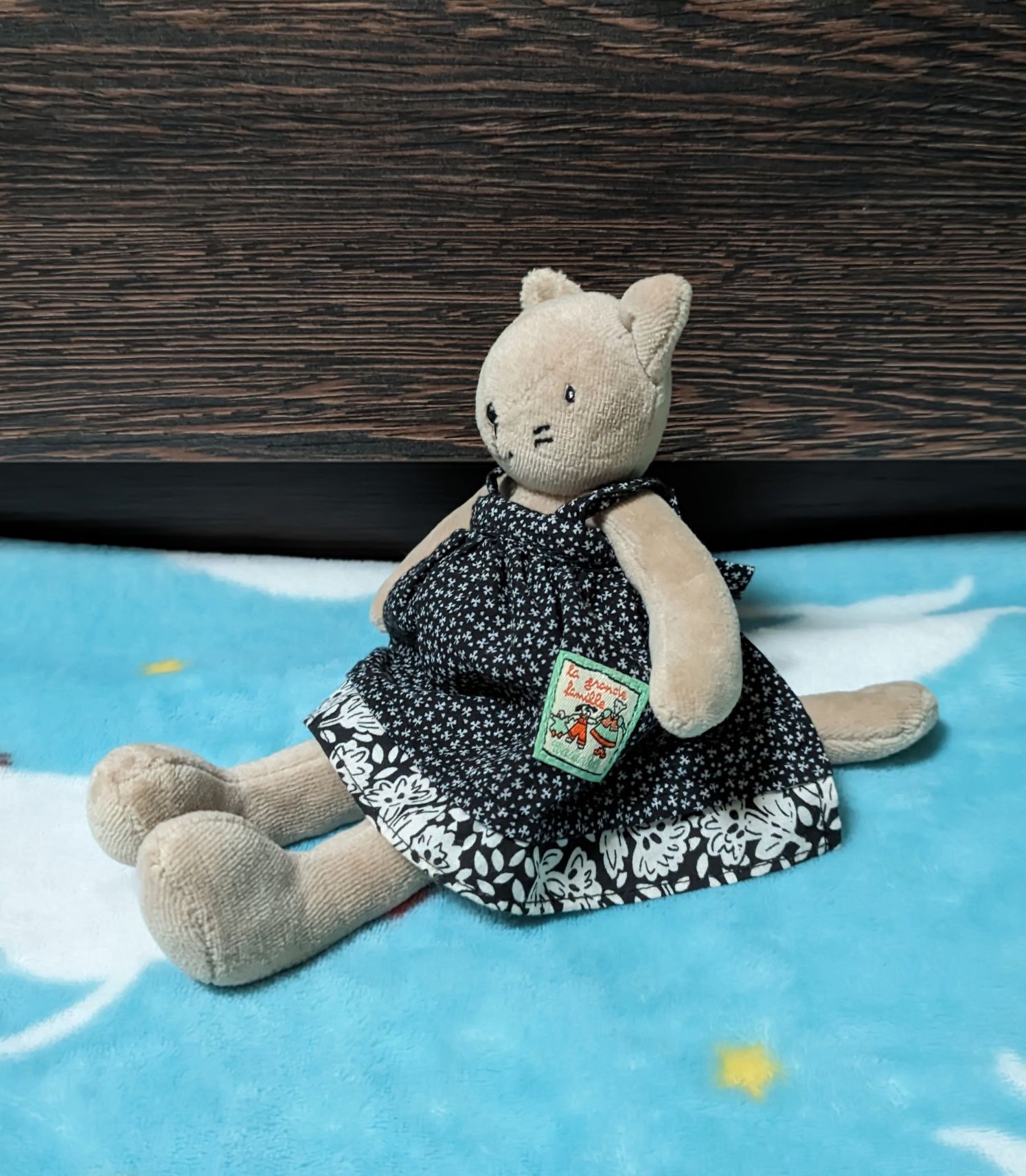 Moulin Roty La Grande Famille, мягкая игрушка кошка Агата, кот,Франция