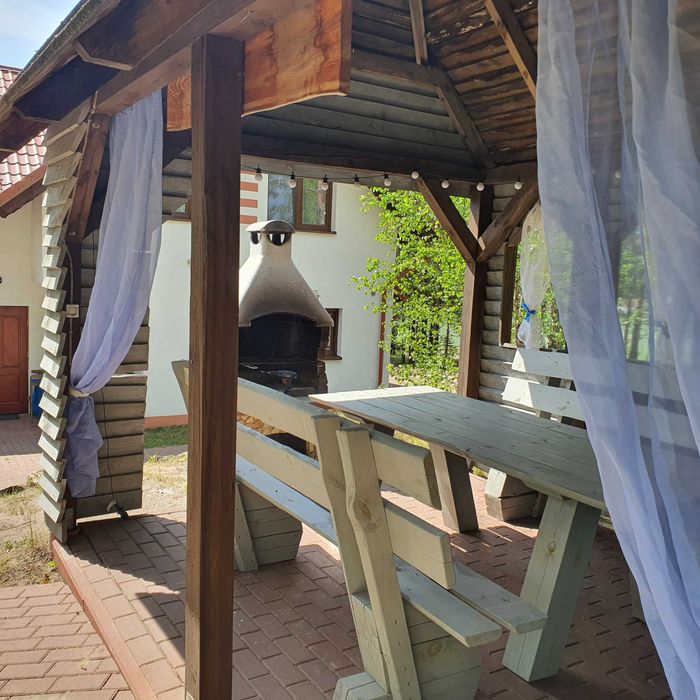 Komfortowy dom z kominkiem nad jeziorem, ryby, grzyby, SAUNA i BALIA