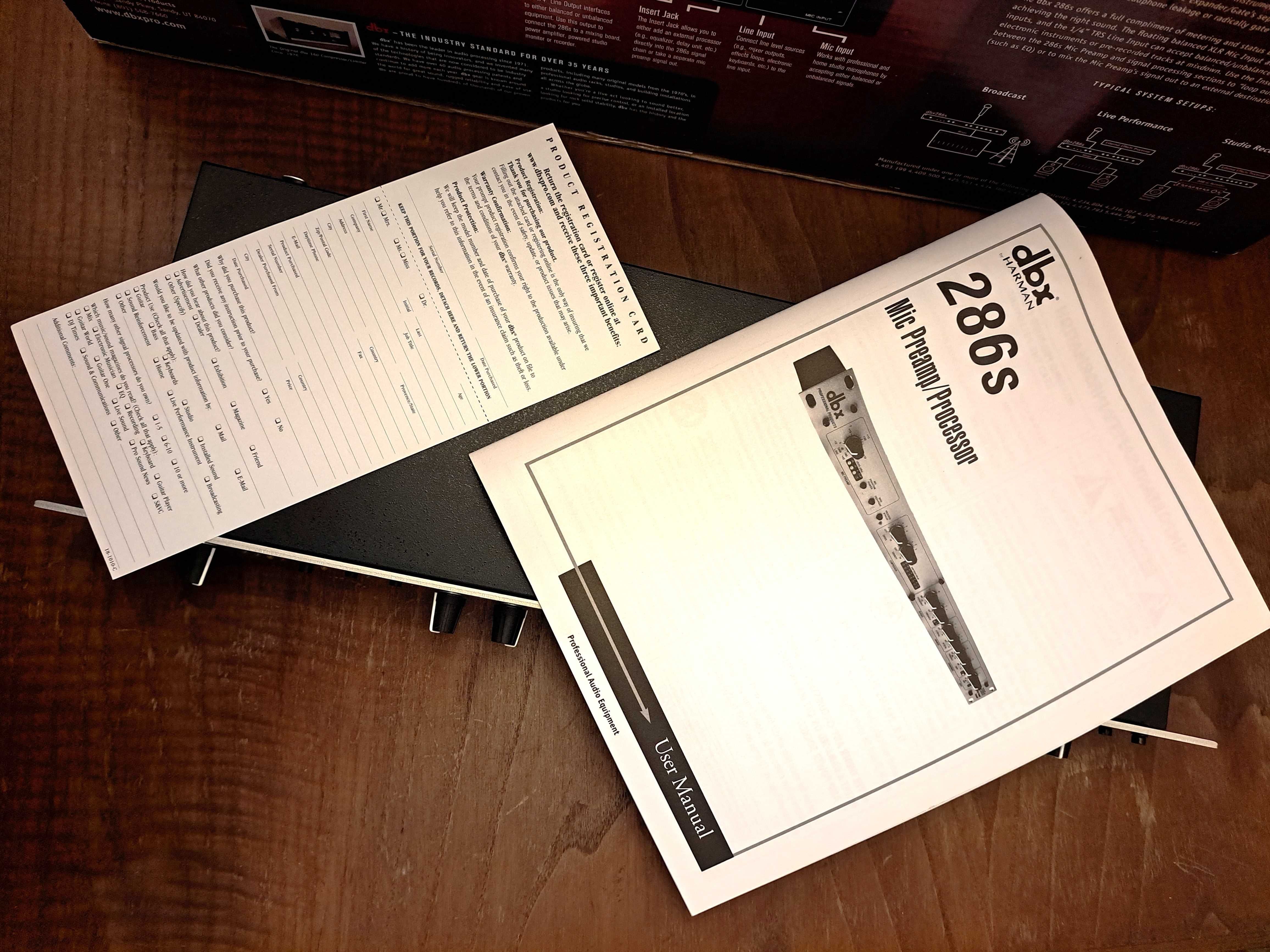 Pré-amplificador dbx 286s