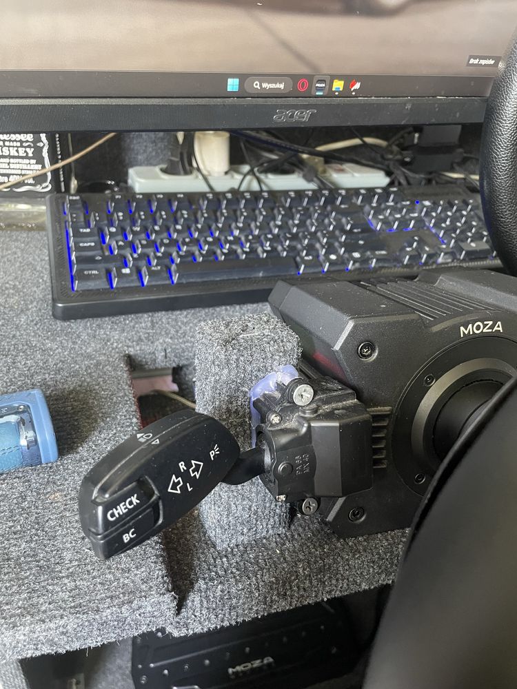 Kierownica Moza R5 bundle + ręczny, biegi 7+R, kierunkowskazy
