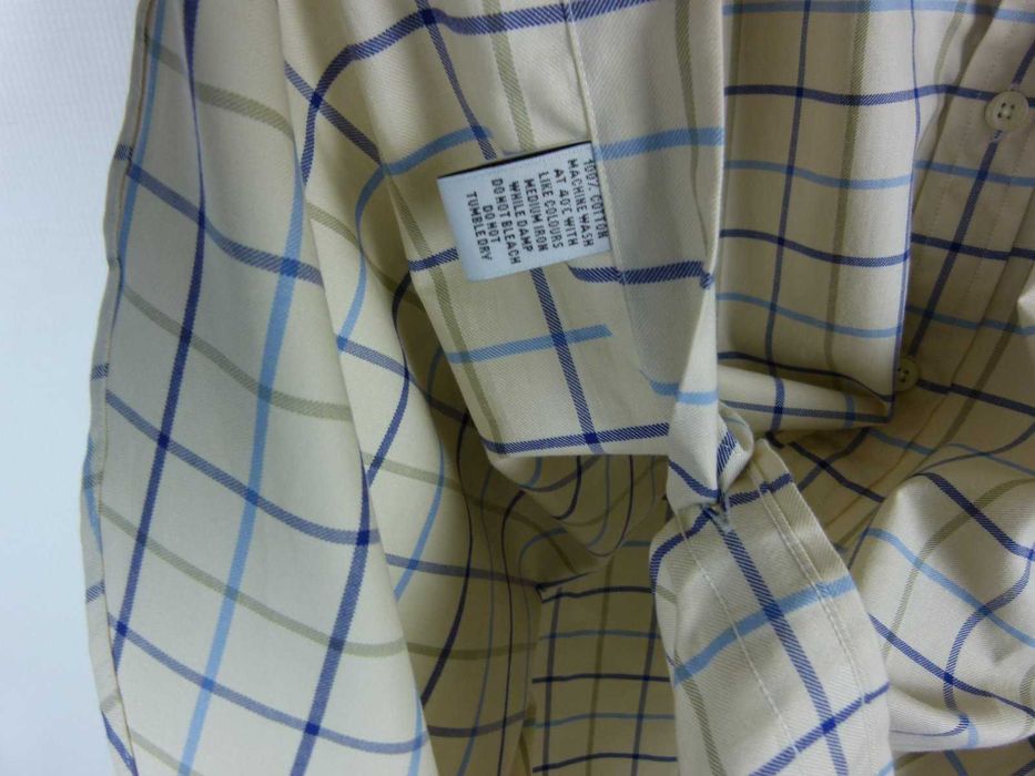 Joseph Turner koszula w kratkę bawełna 17,5 / 36R - 3XL