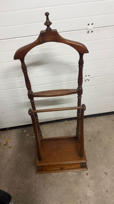 Cabideiro de Chão/Manequim de Alfaiate em Madeira Maciça Vintage